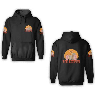 Discover Zookeeper Wildlife Zookeeping Nature Zoo Animal 3D Hoodies