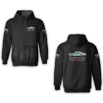 Discover AMERICAN MUSSCLE Light Green 3D Hoodies