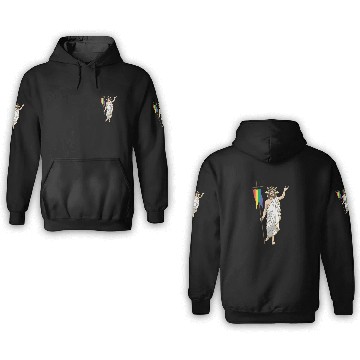Discover LGBT Jesus Equal Rainbow Christian 3D Hoodies