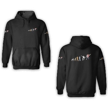 Discover evolution of people 3D Hoodies