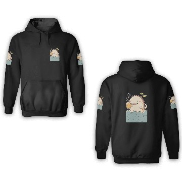 Discover Cute Axolotl & Coffee Kawaii Anime Axolotls 3D Hoodies