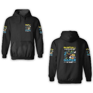 Discover Video Game Lover Paintball Player Paintballer 3D Hoodies