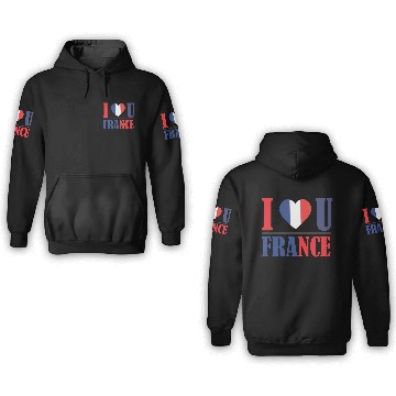 Discover ILOVE FRANCE 3D Hoodies