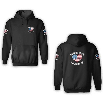 Discover Dispatcher Us Flag 3D Hoodies