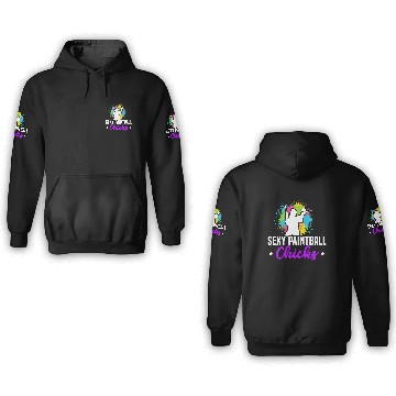 Discover Paintball Paint Gun Paintball Player Paintballer 3D Hoodies