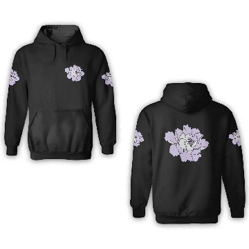 Discover Peony Flower Vector 3D Hoodies