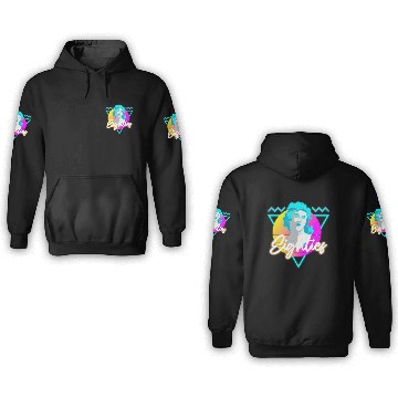 Discover Retro Disco Nostalgia Neon 3D Hoodies