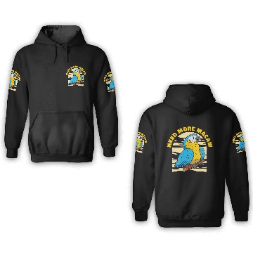 Discover Macaw Parrot Lover Nature Zoo Animal Pet 3D Hoodies