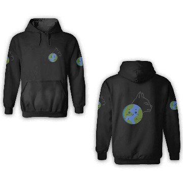 Discover Save The Earth Its The Only Planet With Cat 3D Hoodies