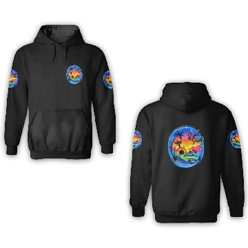 Discover Beach Please Airbrush Colorful 3D Hoodies
