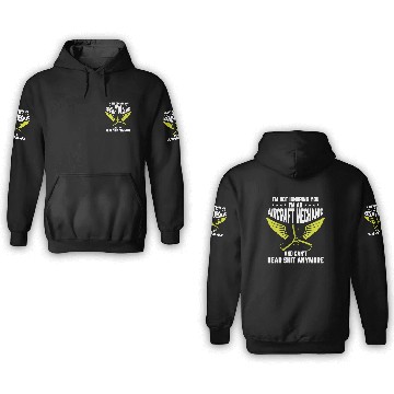 Discover Aircraft Mechanic 3D Hoodies