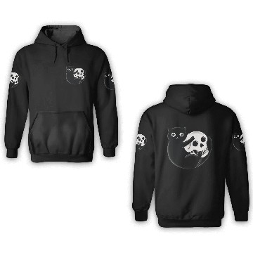 Discover Cat And Skull 3D Hoodies