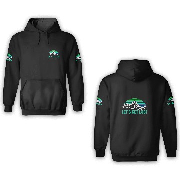 Discover Let us get Lost Wanderlust funny Hiking 3D Hoodies