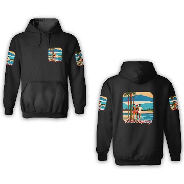 Discover Palm Springs Swim Club 3D Hoodies