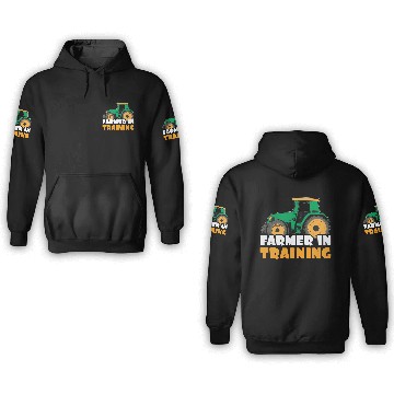 Discover Farmer In Training Tractor Truck Rancher Farm 3D Hoodies