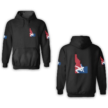 Discover Idaho Wrestling (USA Colors) 3D Hoodies