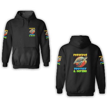 Discover Save Nature protected species Environment 3D Hoodies