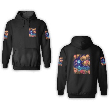 Discover Nature in the night 3D Hoodies