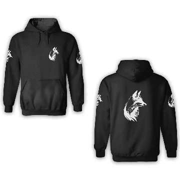 Discover Pretty Forest Fox Nature Portrait 3D Hoodies