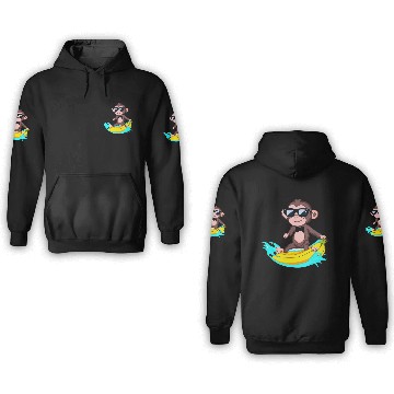Discover Funky Monkey Business 3D Hoodies
