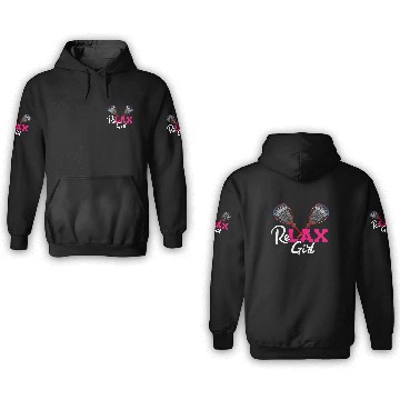 Discover ReLAX Girl Lax Stick Athletic Sports Player 3D Hoodies