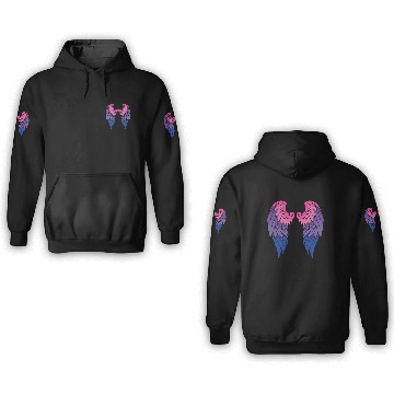 Discover Angel Wings Bisexual Gay Angel Wings 3D Hoodies