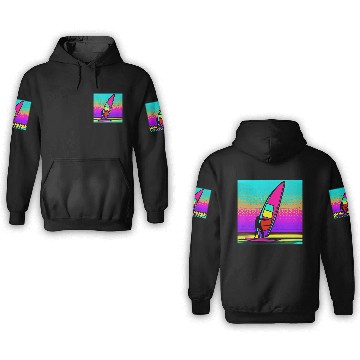 Discover Windsurfing is freedom 3D Hoodies