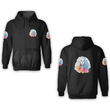Discover Glimmering Holographic Girl The Future is Now 3D Hoodies