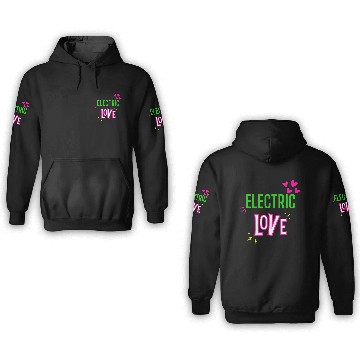 Discover Electric Love in Neon Colors: Romance and Fun! 3D Hoodies
