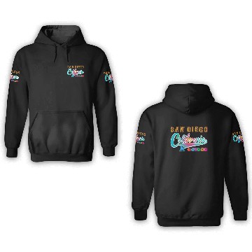 Discover San Diego Vacation California Souvenir Beach 3D Hoodies