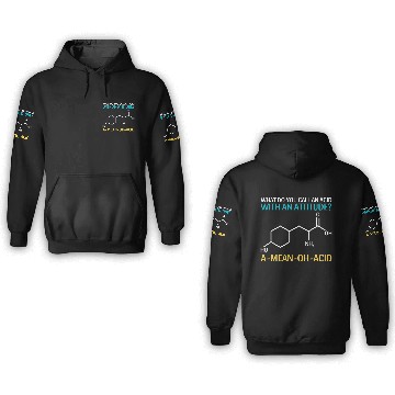 Discover Funny Retro Vintage Science Chemistry Teacher 3D Hoodies