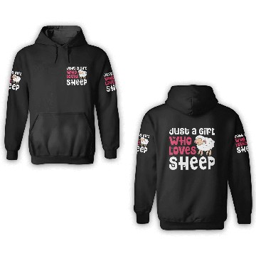 Discover Cool Sheep For Women Girls Lamb Lover Sheep 3D Hoodies