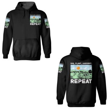Discover Dig Plant Harvest Repeat I Agriculture Farmer 3D Hoodies