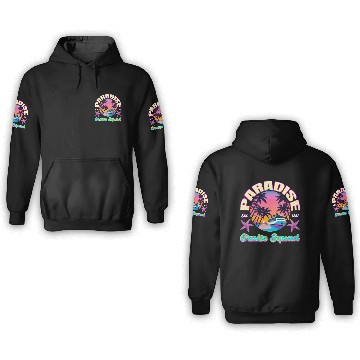 Discover Paradise Cruise Squad: 80's Miami Cruise Ship 3D Hoodies