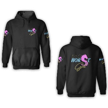 Discover Horse Girl 3D Hoodies Horse Lovers Gift Equestrian