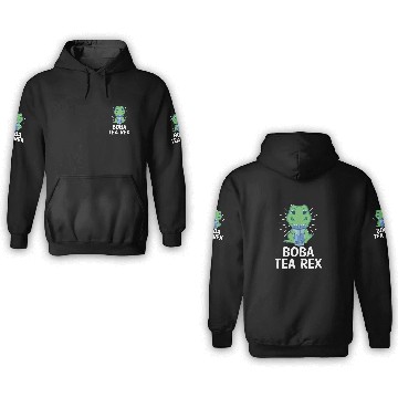 Discover Boba Tea Rex Bubble Tea Lover Boba Tea Drinker 3D Hoodies