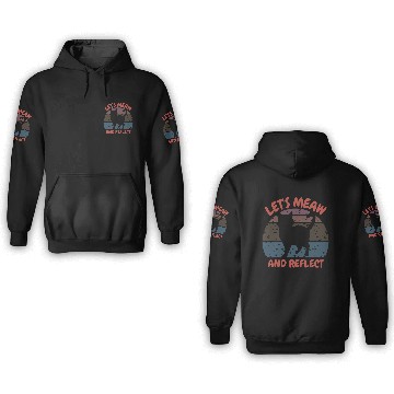 Discover Let's meow and reflect 3D Hoodies