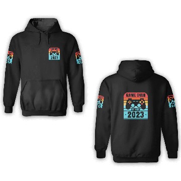 Discover Game Over Class of 2023 Grad 2023 Graduation 3D Hoodies