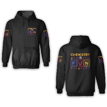 Discover Chemistry Fun Reaction 3D Hoodies