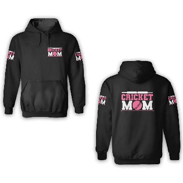 Discover Cool Cricket Mom For Cricket Sports Lover 3D Hoodies