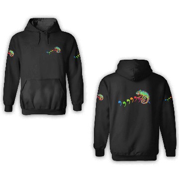 Discover Comma Chameleon 3D Hoodies