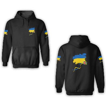 Discover Ukraine Flag With Folk Flowers Ukrainian Pride 3D Hoodies