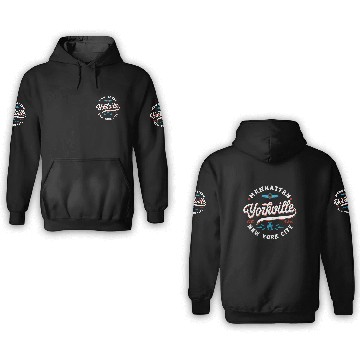 Discover New York Manhattan Yorkville 3D Hoodies