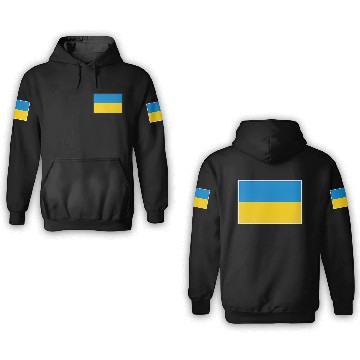 Discover Ukraine Flag With Ukrainian National Colors 3D Hoodies