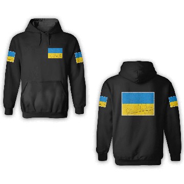 Discover Ukraine Flag With Ukrainian National Colors 3D Hoodies