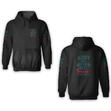 Discover Aunt And Nephew Best Friends 3D Hoodies