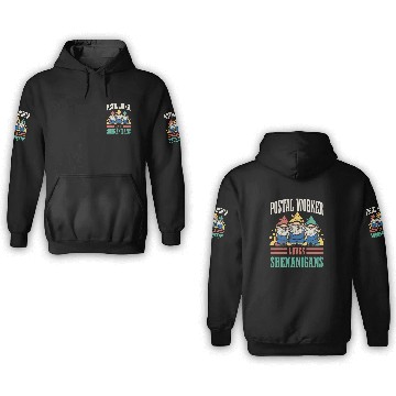 Discover Postal Worker Loves Shenanigans St. Patrick's Day 3D Hoodies