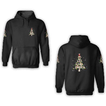 Discover Welsh Corgi Tree X-Mas 3D Hoodies