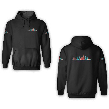 Discover Moscow Skyline Russia Red Square Russian 3D Hoodies