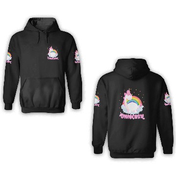 Discover Dinocorn For Unicorn And Dinosaur 3D Hoodies